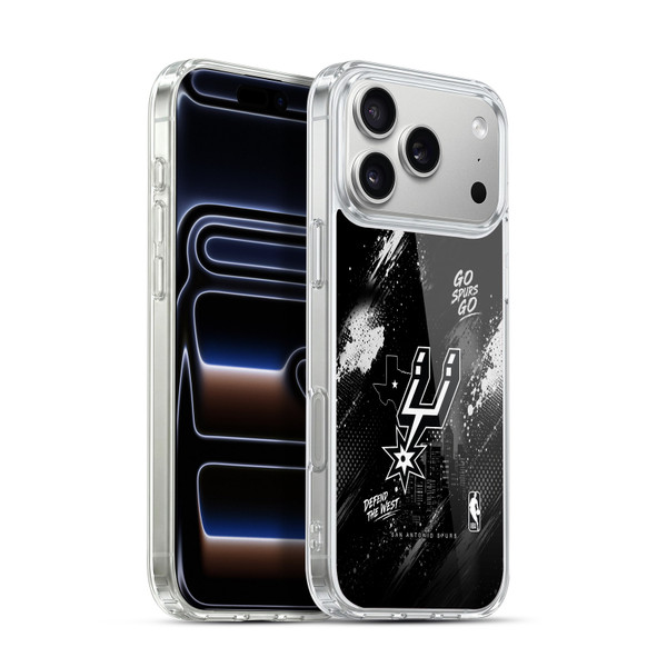 NBA San Antonio Spurs Monochrome Soft Gel Case for Apple iPhone 17 Pro Max
