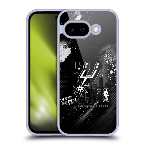 NBA San Antonio Spurs Monochrome Soft Gel Case for Google Pixel 9A