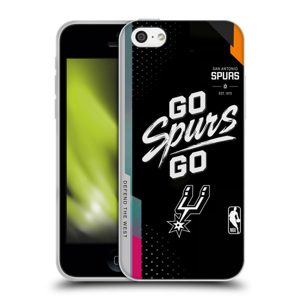 NBA San Antonio Spurs Go Spurs Go Soft Gel Case for Apple iPhone 5c