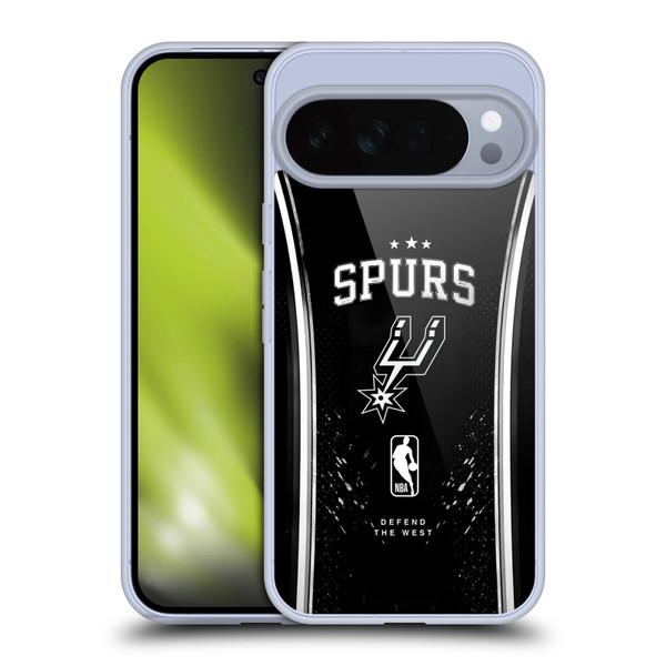 NBA San Antonio Spurs Silver Line Soft Gel Case for Google Pixel 10 Pro XL