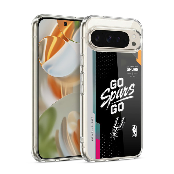 NBA San Antonio Spurs Go Spurs Go Soft Gel Case for Google Pixel 9 / Pixel 9 Pro
