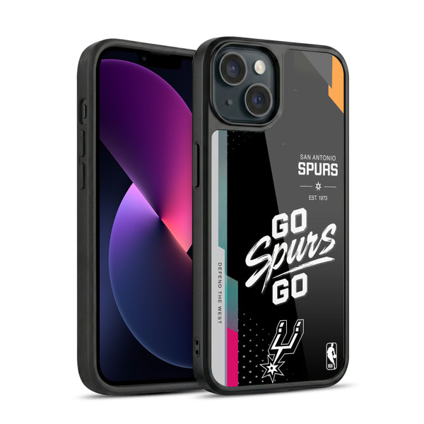 NBA San Antonio Spurs Go Spurs Go Gel Armour Case For Apple iPhone 13