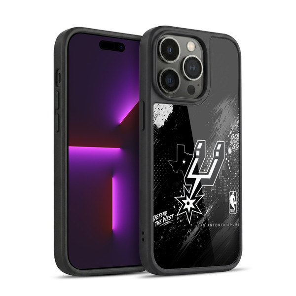 NBA San Antonio Spurs Monochrome Gel Armour Case For Apple iPhone 14 Pro