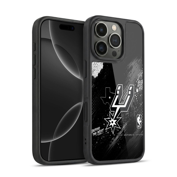 NBA San Antonio Spurs Monochrome Gel Armour Case For Apple iPhone 16 Pro
