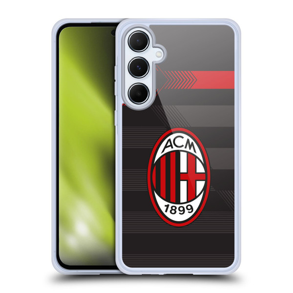AC Milan 2017/18 Crest Kit Third Soft Gel Case for Samsung Galaxy A55 5G