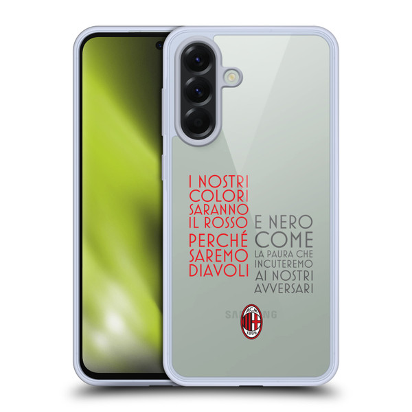 AC Milan Adults Text Soft Gel Case for Samsung Galaxy A56 5G