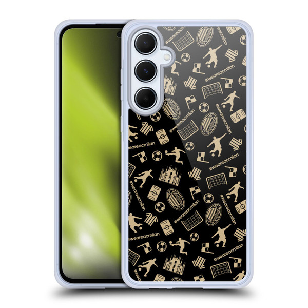 AC Milan Children Pattern Soft Gel Case for Samsung Galaxy A55 5G