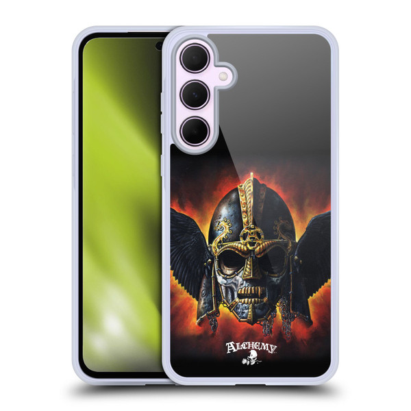 Alchemy Gothic Wing Ossa Raven Head Soft Gel Case for Samsung Galaxy A35 5G