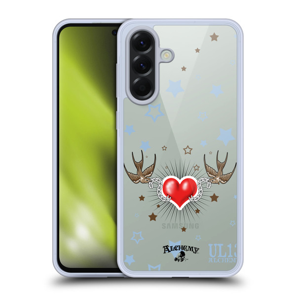 Alchemy Gothic Wing Swallow Heart Soft Gel Case for Samsung Galaxy A56 5G