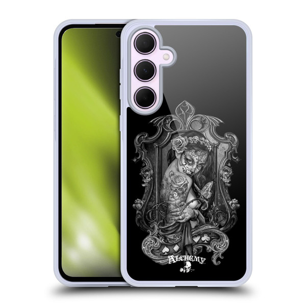 Alchemy Gothic Graphic Art Widow Soft Gel Case for Samsung Galaxy A35 5G