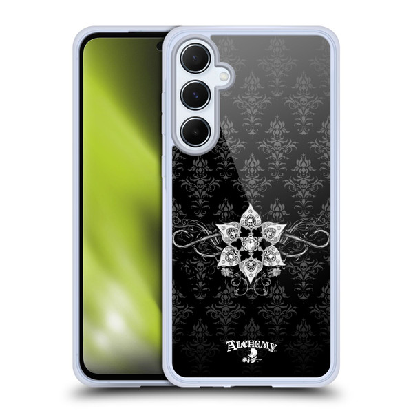 Alchemy Gothic Illustration Deadly Nightshade Soft Gel Case for Samsung Galaxy A55 5G