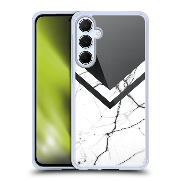 Alyn Spiller Marble Half Cut Soft Gel Case for Samsung Galaxy A55 5G