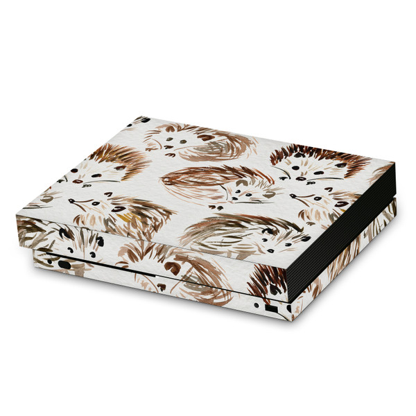 Cat Coquillette Art Mix Hedgehogs Vinyl Sticker Skin Decal Cover for Microsoft Xbox One X Console