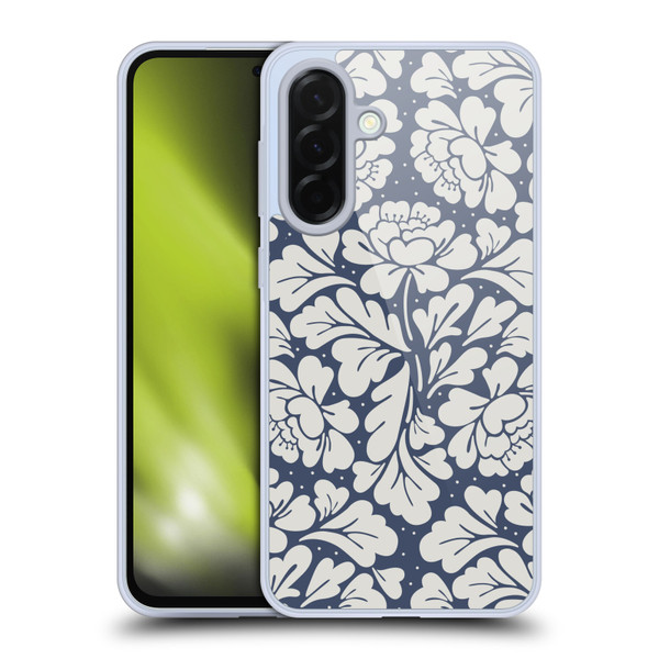 Anis Illustration Graphics Baroque Blue Soft Gel Case for Samsung Galaxy A36 5G
