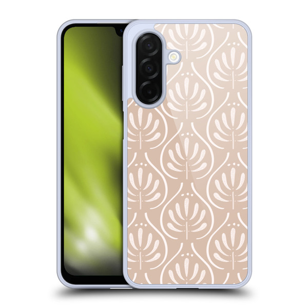 Anis Illustration Mix Pattern Boho Beige Soft Gel Case for Samsung Galaxy A26 5G