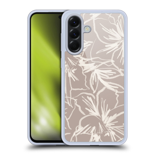 Anis Illustration Mix Pattern Floral Lines Soft Gel Case for Samsung Galaxy A56 5G