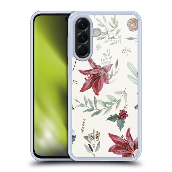 Anis Illustration Floral Pattern Christmas Eucalyptus Soft Gel Case for Samsung Galaxy A56 5G