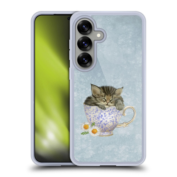Ash Evans Graphics Chamomile Tea Soft Gel Case for Samsung Galaxy S25 & MagSafe