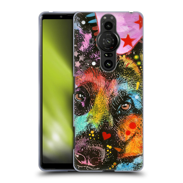 Dean Russo Dogs German Shepherd Soft Gel Case for Sony Xperia Pro-I