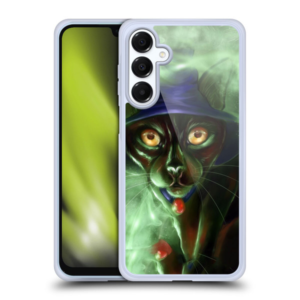 Ash Evans Black Cats Conjuring Magic Soft Gel Case for Samsung Galaxy A16 5G & MagSafe