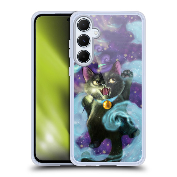 Ash Evans Black Cats Magic Witch Soft Gel Case for Samsung Galaxy A55 5G