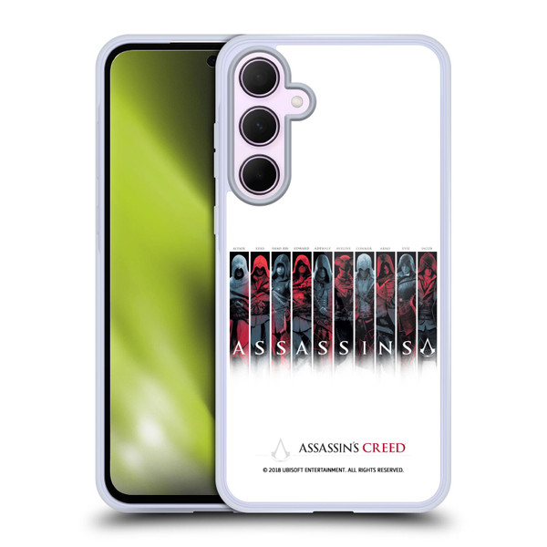 Assassin's Creed Legacy Typography Characters Soft Gel Case for Samsung Galaxy A35 5G