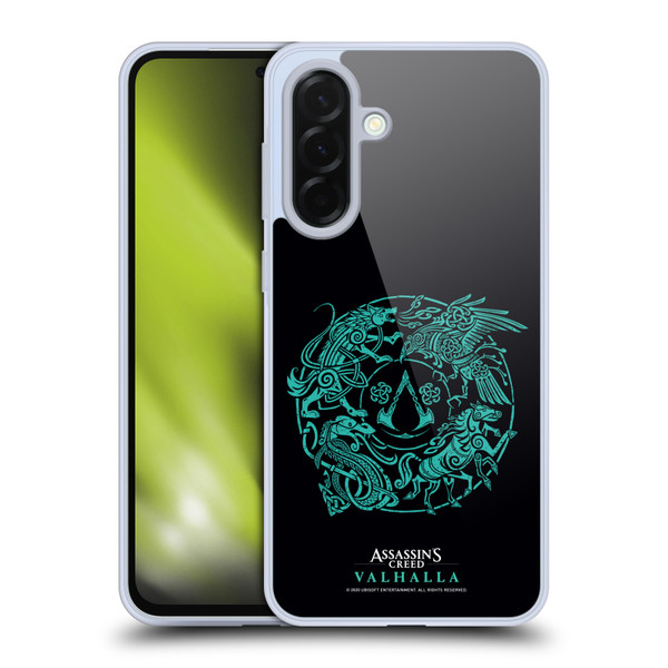 Assassin's Creed Valhalla Compositions And Patterns Animals Crest Soft Gel Case for Samsung Galaxy A36 5G