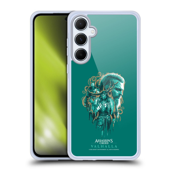 Assassin's Creed Valhalla Compositions And Patterns Volva Soft Gel Case for Samsung Galaxy A55 5G
