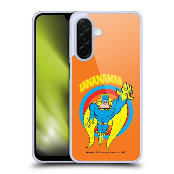 Beano Bananaman Graphics Fly Soft Gel Case for Samsung Galaxy A26 5G