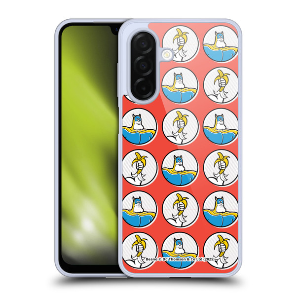 Beano Bananaman Patterns Red Circles Soft Gel Case for Samsung Galaxy A26 5G