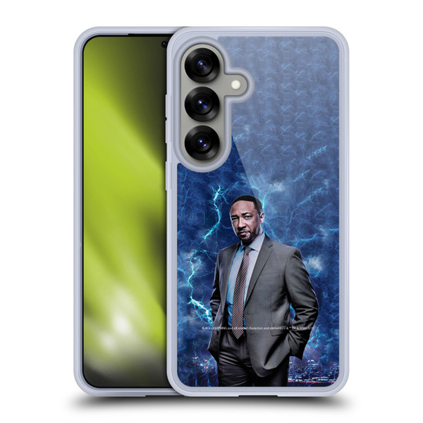 Black Lightning Characters William Henderson Soft Gel Case for Samsung Galaxy S25 & MagSafe