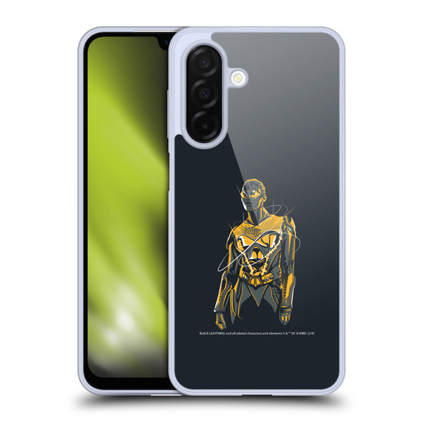 Black Lightning Key Art Thunder Soft Gel Case for Samsung Galaxy A26 5G