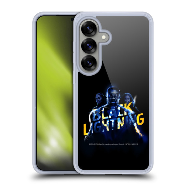 Black Lightning Key Art Group Soft Gel Case for Samsung Galaxy S25 & MagSafe