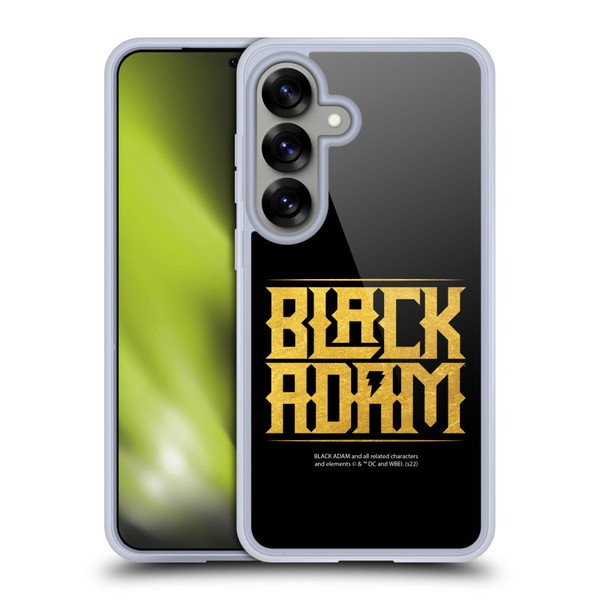 Black Adam Graphics Logotype Soft Gel Case for Samsung Galaxy S25 & MagSafe