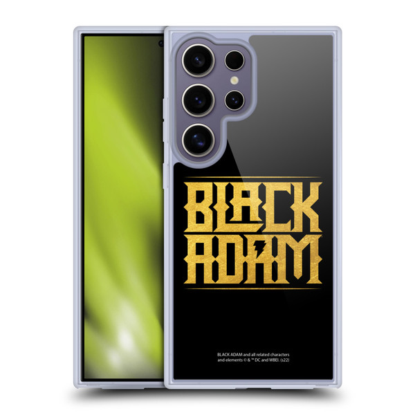 Black Adam Graphics Logotype Soft Gel Case for Samsung Galaxy S25 Ultra & MagSafe
