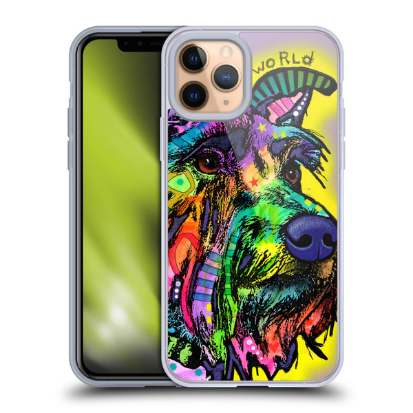 Dean Russo Dogs 3 My Schnauzer Soft Gel Case for Apple iPhone 11 Pro