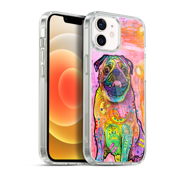 Dean Russo Dogs 3 Pug Soft Gel Case for Apple iPhone 12 / iPhone 12 Pro & MagSafe