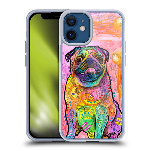 Dean Russo Dogs 3 Pug Soft Gel Case for Apple iPhone 12 Mini
