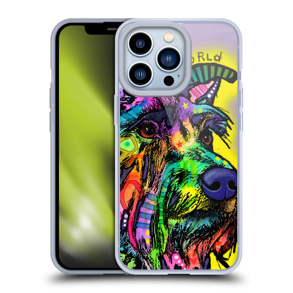 Dean Russo Dogs 3 My Schnauzer Soft Gel Case for Apple iPhone 13 Pro