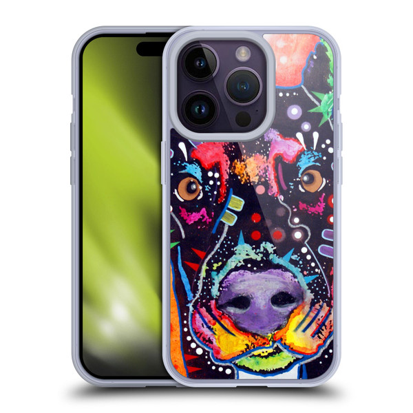 Dean Russo Dogs 3 Doberman Soft Gel Case for Apple iPhone 14 Pro