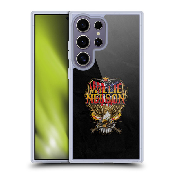 Willie Nelson Grunge Eagle Soft Gel Case for Samsung Galaxy S25 Ultra & MagSafe
