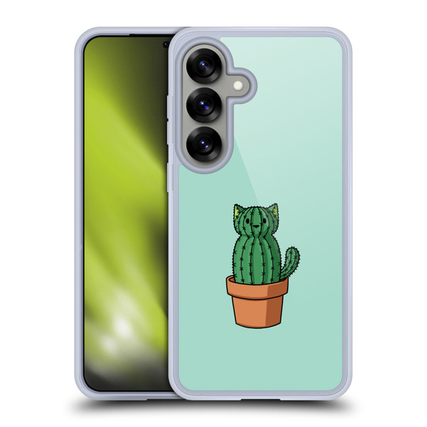 Beth Wilson Doodlecats Cactus Soft Gel Case for Samsung Galaxy S25 & MagSafe