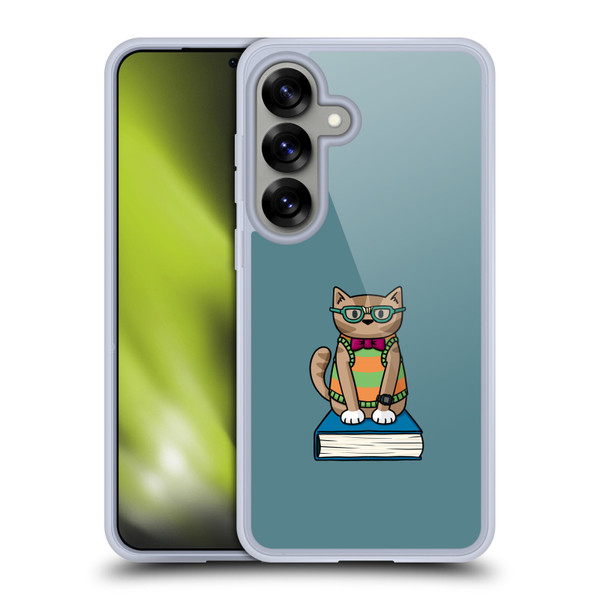 Beth Wilson Doodlecats Nerd Soft Gel Case for Samsung Galaxy S25 & MagSafe