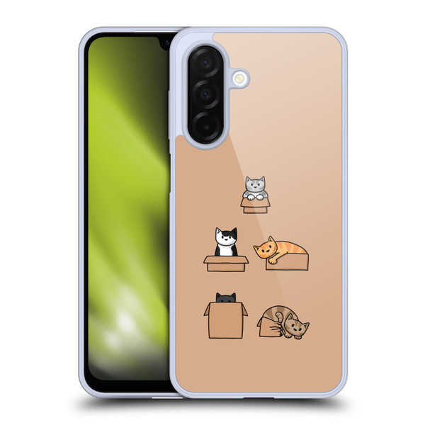 Beth Wilson Doodle Cats 2 Boxes Soft Gel Case for Samsung Galaxy A26 5G
