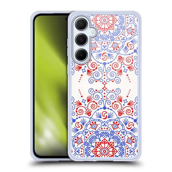 Cat Coquillette Patterns 6 Moroccan Mandala Soft Gel Case for Samsung Galaxy A55 5G