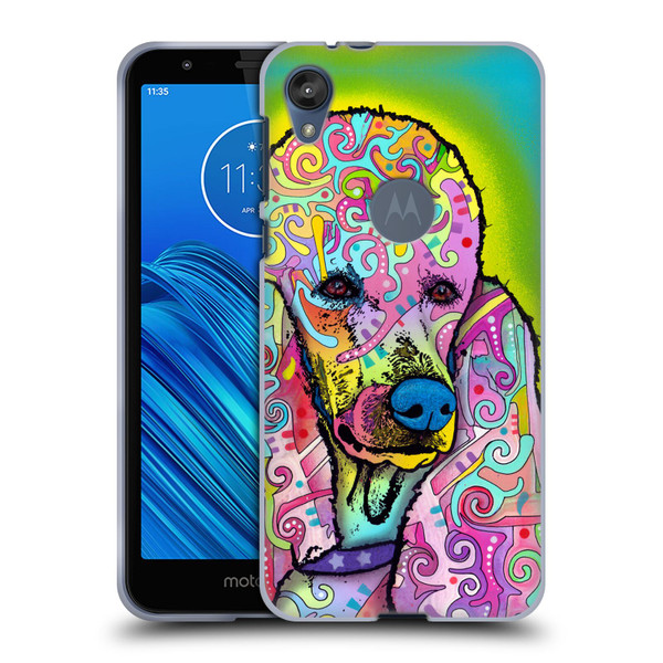 Dean Russo Dogs 3 Poodle Soft Gel Case for Motorola Moto E6