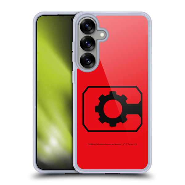 Cyborg DC Comics Logos Geometric Soft Gel Case for Samsung Galaxy S25+ & MagSafe