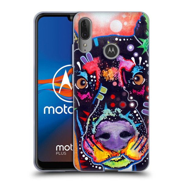 Dean Russo Dogs 3 Doberman Soft Gel Case for Motorola Moto E6 Plus