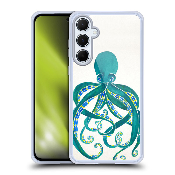 Cat Coquillette Sea Octopus 2 Soft Gel Case for Samsung Galaxy A55 5G