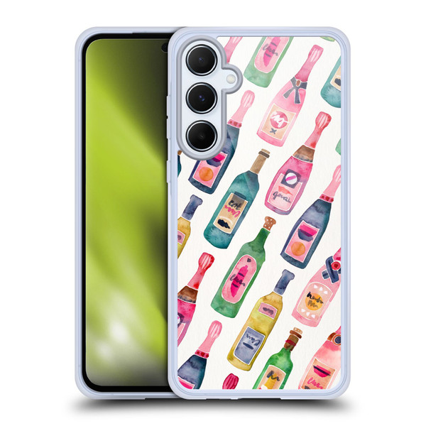 Cat Coquillette Patterns 6 Champagne Pattern Soft Gel Case for Samsung Galaxy A55 5G